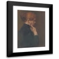thumbnail image 1 of Elemír Halász-Hradil 18x24 Black Modern Framed Museum Art Print Titled - Study of a Girl Lost in Thought (1903), 1 of 5