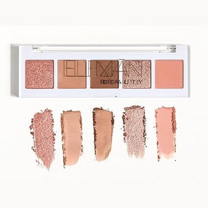 Eleman Beauty Ballerine Eyeshadow Palette – 5 Matte & Shimmer Shades in Pink, Nude & Rose-Gold for Romantic, Dreamy Looks | Ultra Rich Pigments, Creamy Texture, Wet or Dry Application