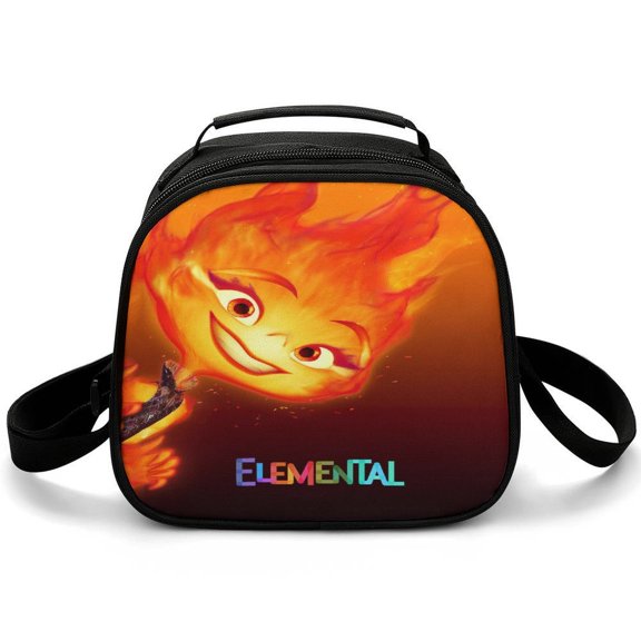 Elemen-ta Lunch Bag Small Lunch Box Shoulder Strap Reusable Food Tote Bag for Snacks Drinks
