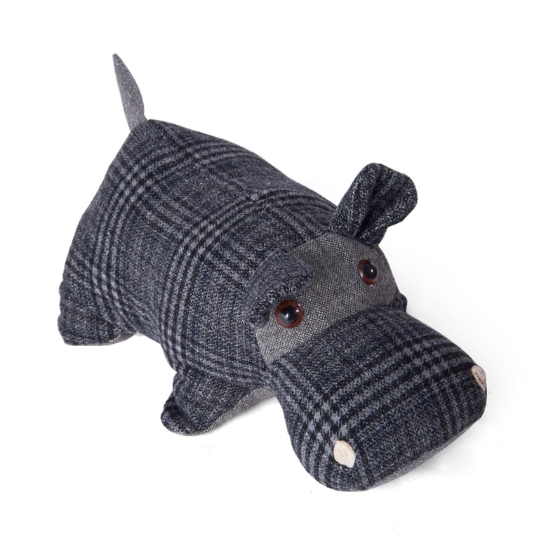 Element 13-inch Polyester Plaid Hippo Door Stopper - Walmart.com
