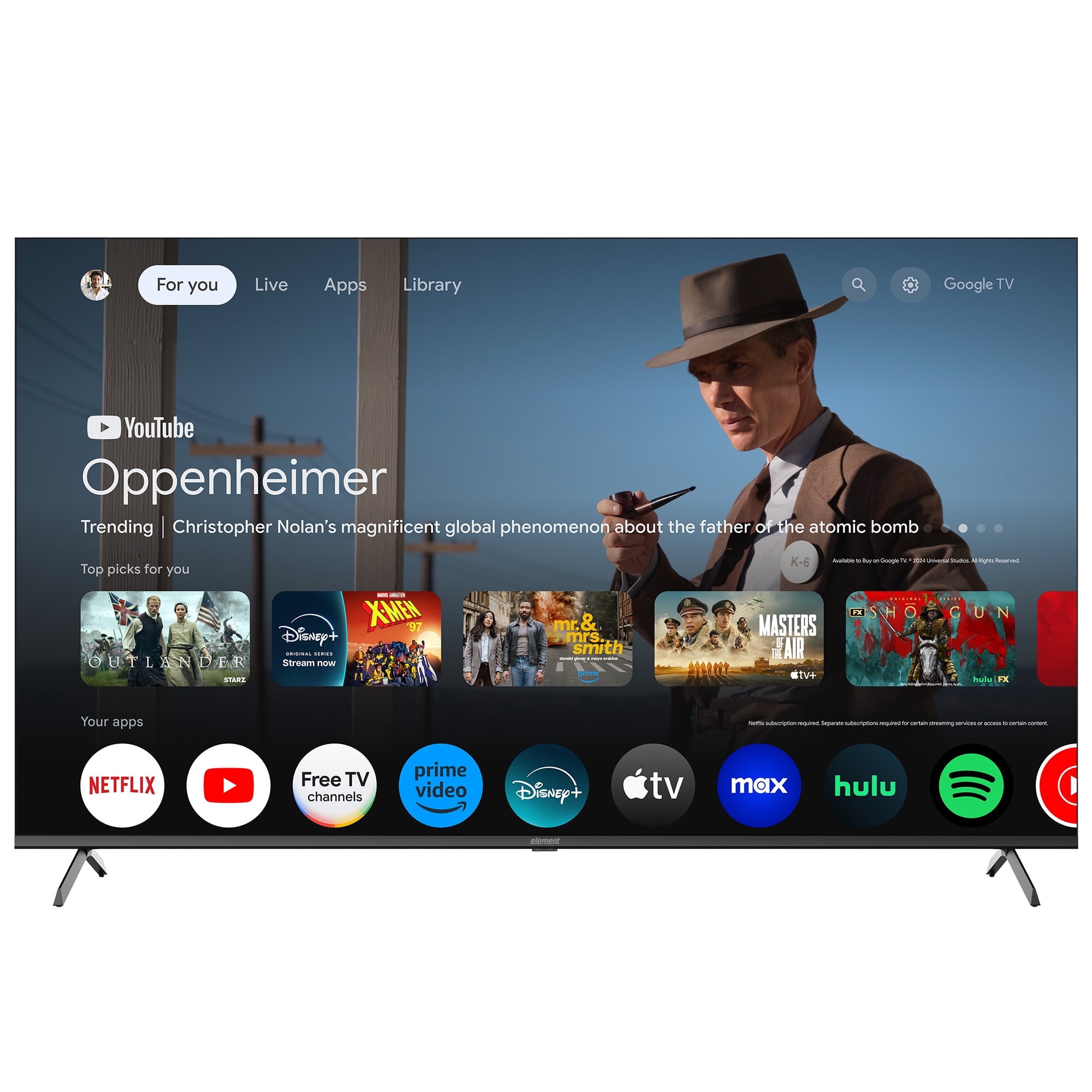 Element 65" 4K UHD HDR 144Hz Smart Google TV - (E650AE65G)