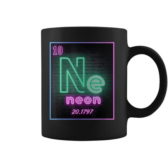 Element Chemistry Periodic Table Scientists Neon Ne Teacher Coffee Mugs