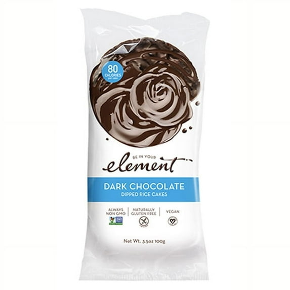 Element Dark Chocolate Rice Cakes 3.5 oz Pouches - Pack of 6