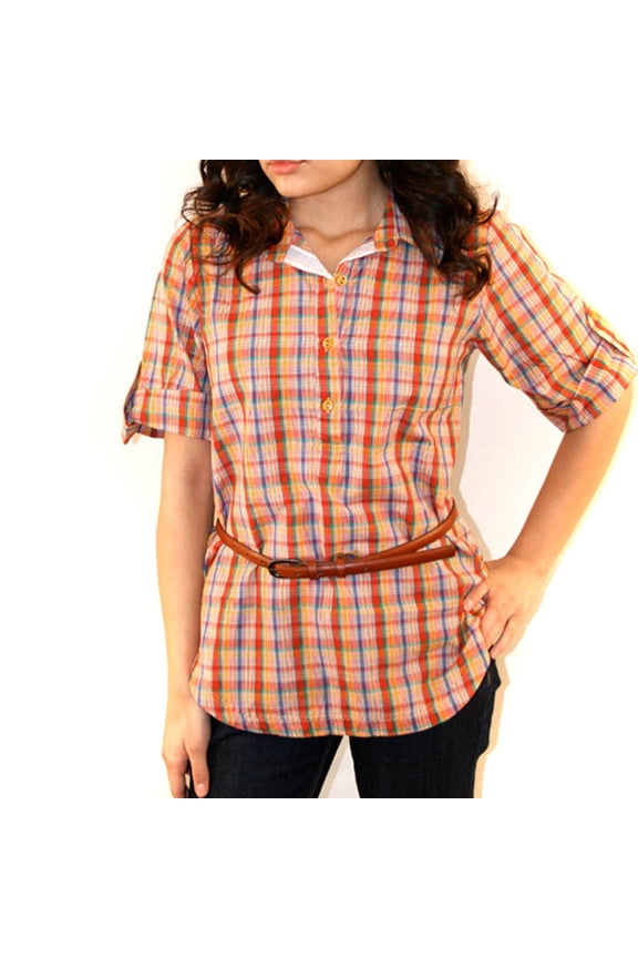 - Dorset Mustard Juniors Button-Up T-Shirt - Medium