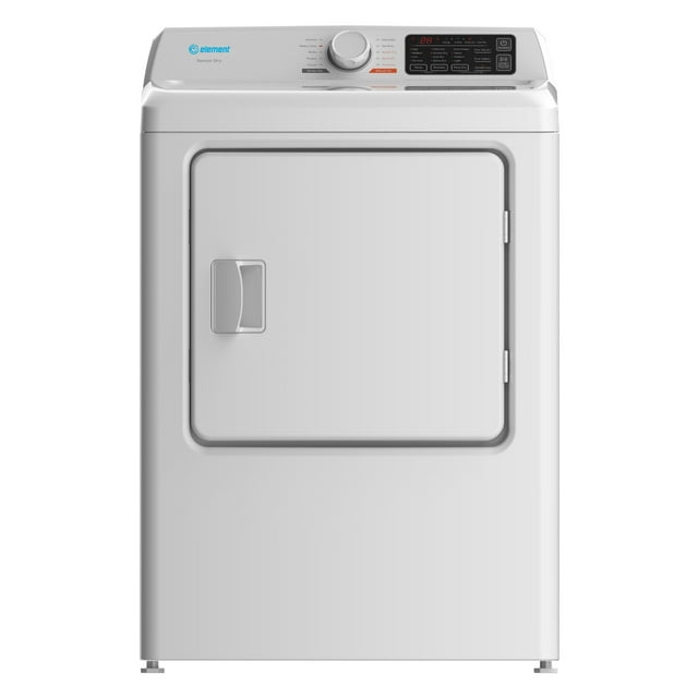 Element Electronics 6.7 cu. ft. Front Load Gas Dryer in White, Sensor
