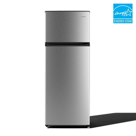 Element Electronics 7.1 cu. ft. Top Freezer Compact Refrigerator, Stainless-Steel Look, ENERGY STAR (EUFM71001AS)