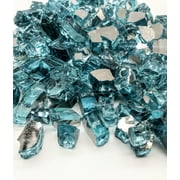 Element Fire Glass Large Azuria Reflective Fire Glass 10lbs - Indoor/Outdoor Fire Glass