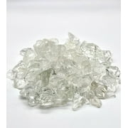Element Fire Glass Large Crystal Clear Fire Pit Glass Rocks, 1/2"-1" 10 lbs, Indoor or Outdoor Fire Glass, Large Landscape Rock, Decorative Fire Glass