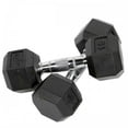 thumbnail image 1 of Element Fitness Virgin Rubber Hex Single Dumbbell - 25 lb, 1 of 3