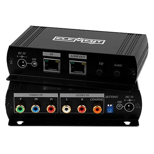 Element-Hz Component Video with Stereo Audio over Cat5e/6 Digital Extender, 300M (1000 ft.)