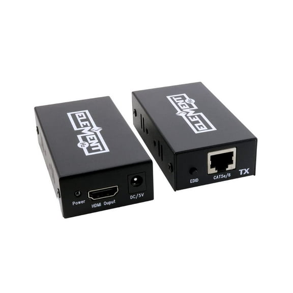 Element-Hz HDMI Cable Extender (Over Single CAT5e/6 Cable, Color: Black)
