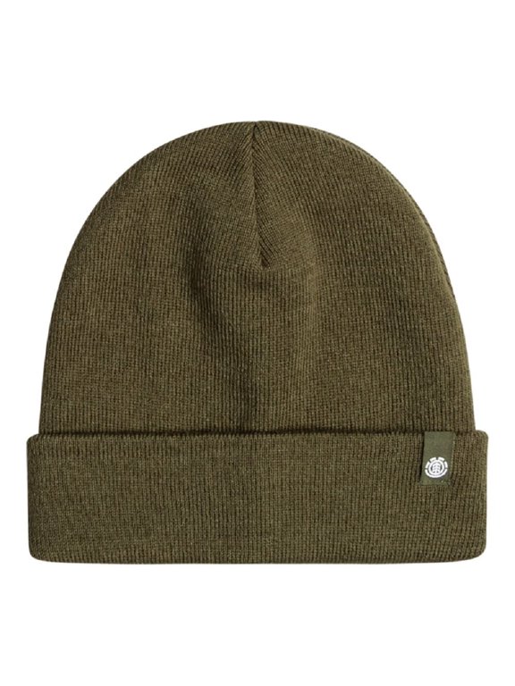 Knitted Cuff Beanie ~ Carrier green