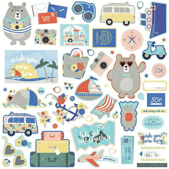 Let's Go! Stickers 12"X12"-Element