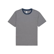 Element Mens T-Shirt Navy Cream Striped Chapsman Tee S/S