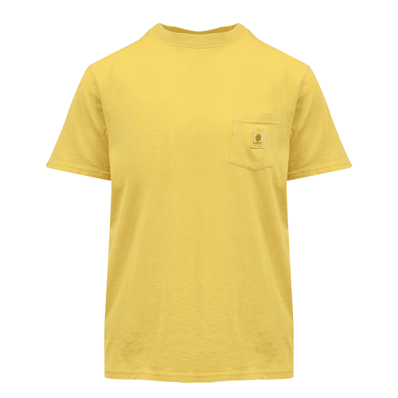 Element Men's T-Shirt Yellow Basic Pocket Tee S/S