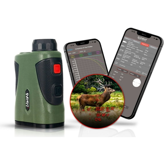 Element Optics Helix 1500 6x22mm Ballistic Rangefinder, OD Green