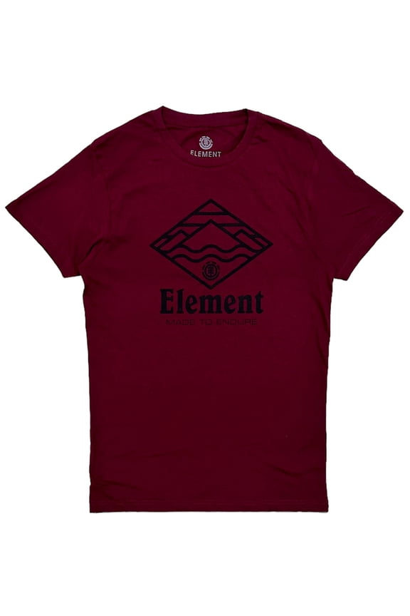 Skateboard Men's Made to Endure Logo Graphic Tee T-Shirt (Medium, Burgundy)