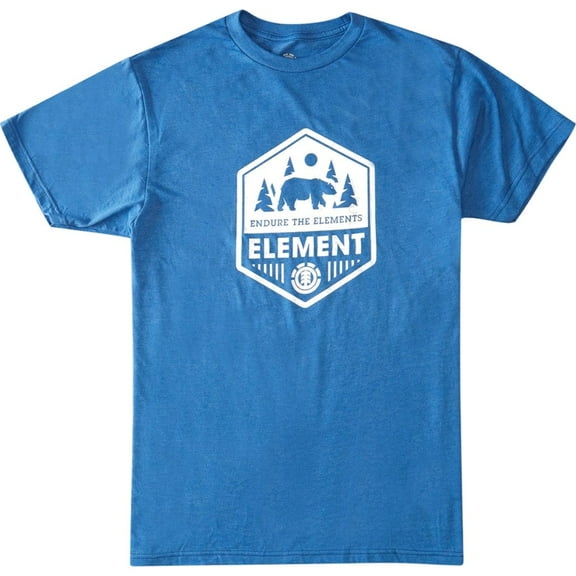 Element Skateboard Men's Mammoth Graphic Tee T-Shirt in Electric Blue Heather (Medium, Electric Blue Heather)