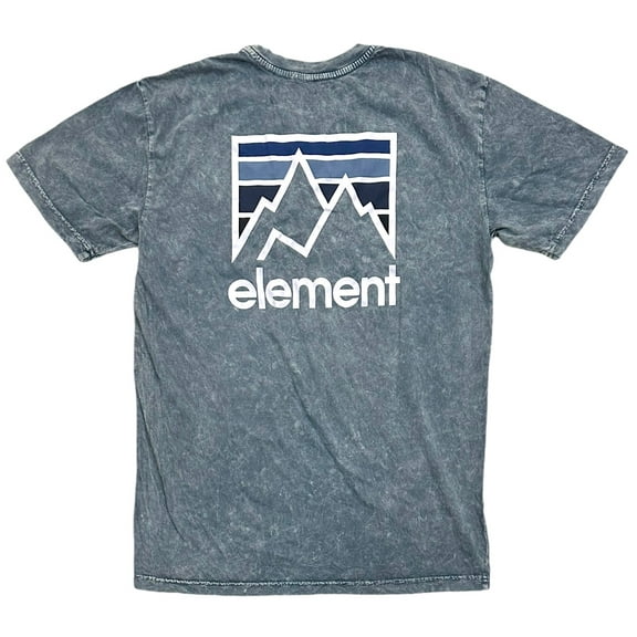 Element Skateboard Men's T-Shirt Joint Dusty Mineral Acid Vintage Wash Tee (Small, Teal Acid Wash)