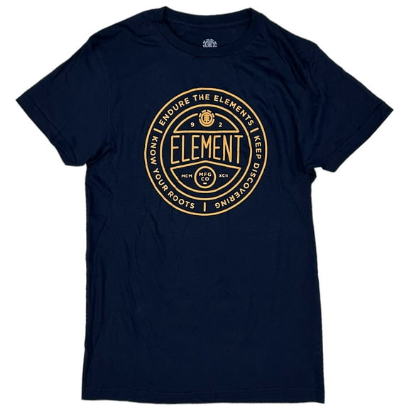 Element Skateboard Men's Token Tee T-Shirt (Large, Navy)