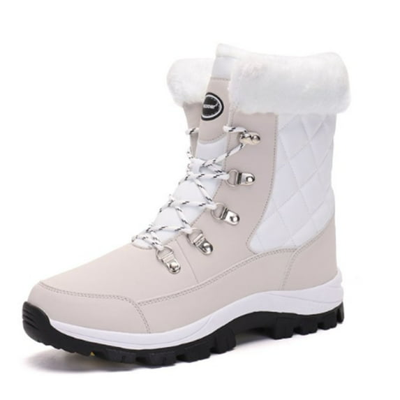 Element & Stitch Women's Winter Boots Outdoor Waterproof Snow Boots Warm Insulated Lace up Shoes