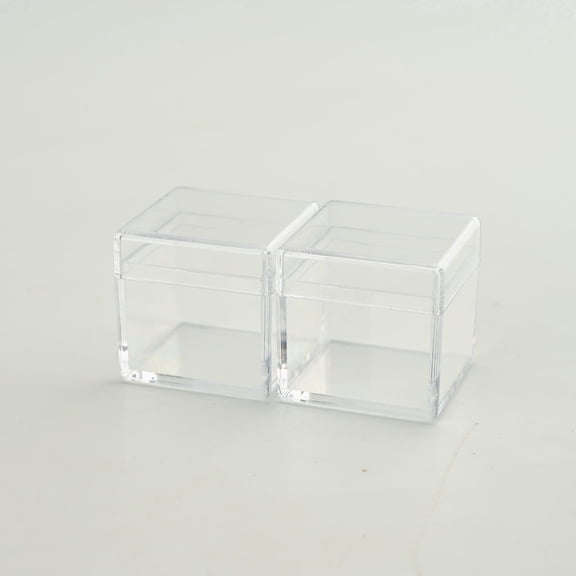 Element Storage Box (fits 1-inch/25.4-mm Element blocks), Decorative Storage Box, Jewelry Display Box, Mini Pill Box, Clear Display Box (2-pack).