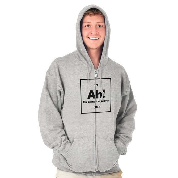 Element Surprise Ninja Science Nerdy Unisex Fleece Graphic Zip Up Hoodie Brisco Brands 5X