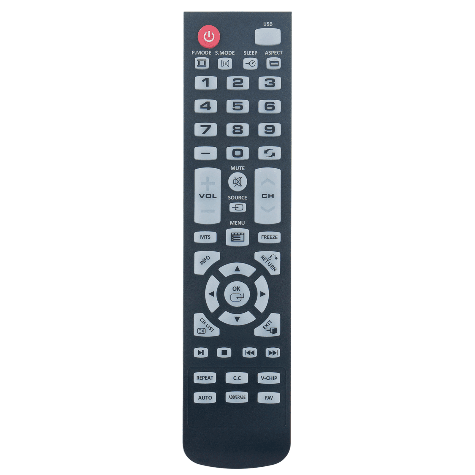 Element Universal TV Remote Control Compatible with ELEFW248 ELEFW195