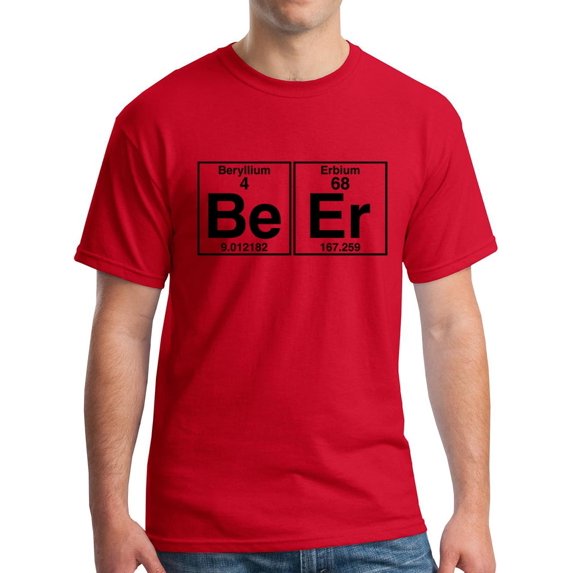Element of Beer T-Shirt Science Periodic Table Funny Graphic Tee
