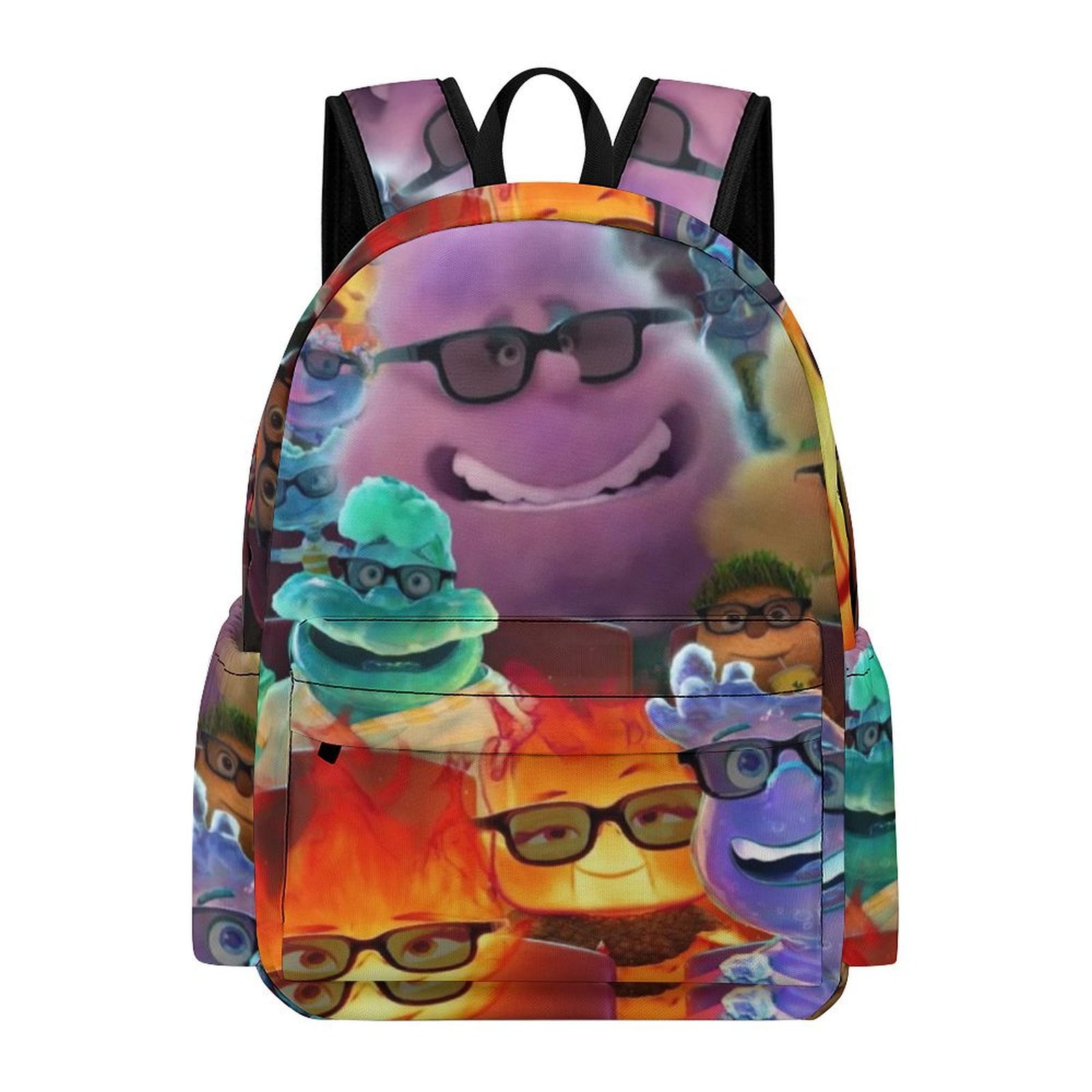 Elemental Animated Adjustable Laptop Backpack Daypack Satchel Bookbag ...