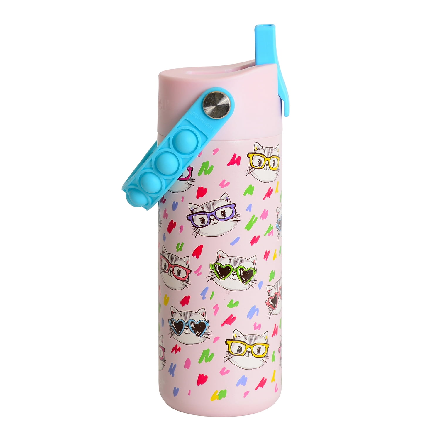 Elemental Core Pop 18 oz Stylish Cat Stainless Steel Water Bottle