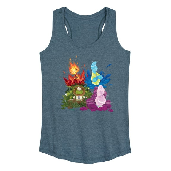 Elemental - Elemental Group Graphic - Women's Racerback Tank Top