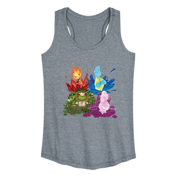 Elemental - Elemental Group Graphic - Women's Racerback Tank Top
