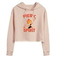 thumbnail image 1 of Elemental - Fiery Spirit - Juniors Cropped Pullover Hoodie, 1 of 5