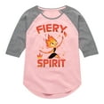 thumbnail image 1 of Elemental - Fiery Spirit - Toddler & Youth Girls Raglan Graphic T-Shirt, 1 of 4