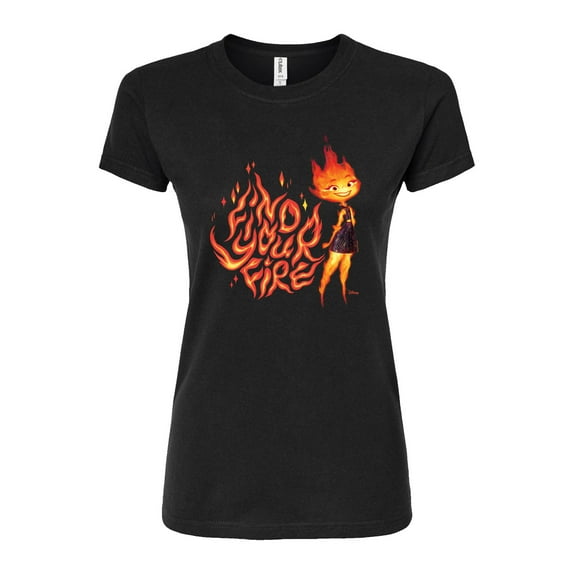 Elemental - Find Your Fire Ember - Juniors Fitted Graphic T-Shirt