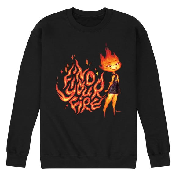 Elemental - Find Your Fire Ember - Men's Crew Neck Fleece Pullover