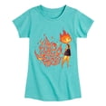thumbnail image 1 of Elemental - Find Your Fire Ember - Toddler & Youth Girls Short Sleeve Graphic T-Shirt, 1 of 5