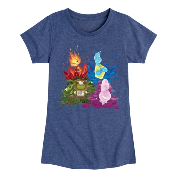 Elemental - Group Graphic - Toddler & Youth Girls Short Sleeve Graphic T-Shirt