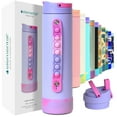thumbnail image 1 of Elemental Iconic Kids Water Bottle with Straw Lid & Stress Reliever Pop It Handle Leak-Proof, 20 oz, 1 of 4