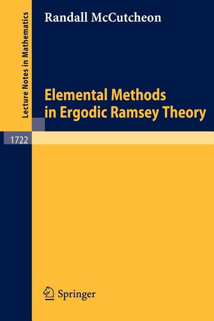 Elemental Methods in Ergodic Ramsey Theory - Walmart.com