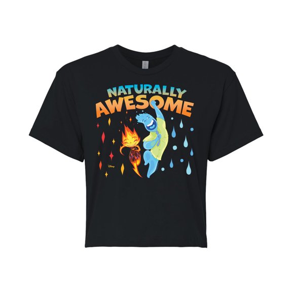 Elemental - Naturally Awesome - Juniors Cropped Cotton Blend T-Shirt
