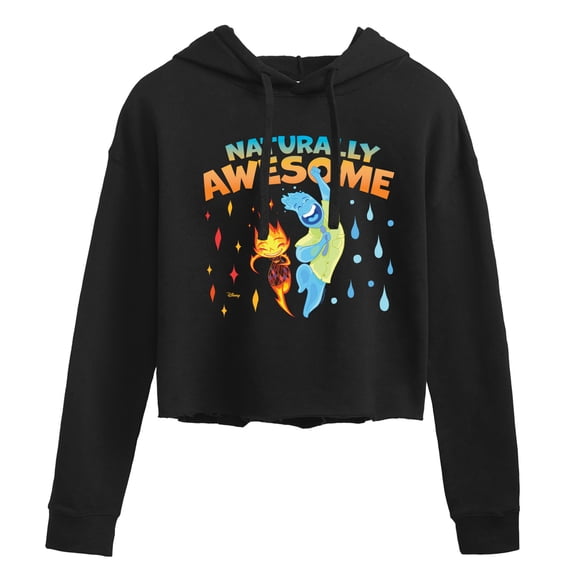 Elemental - Naturally Awesome - Juniors Cropped Pullover Hoodie