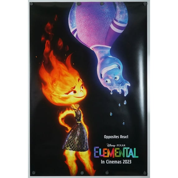 Elemental Original Theatrical Movie Poster 2 Sided 27x40