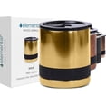 thumbnail image 1 of Elemental Recess Lowball Tumbler, 10oz Triple Wall Stainless Steel Cup with Non-Shattered Tritan Lid, Insulated Whiskey Glass, Insulated Coffee Tumbler Mug for Hot & Cold Drinks - Gold, 1 of 7