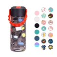 Elemental Splash Kids Water Bottle with Leak Proof Straw Lid & Fidget