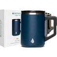 thumbnail image 1 of Elemental Summit Insulated Coffee Mug with Lid & Handle, Lightweight Camp Mug, Triple Wall Stainless Steel Vacuum Insulated Mug, Hot and Cold Thermal Coffee Tumbler, 16oz - Navy Blue, 1 of 10