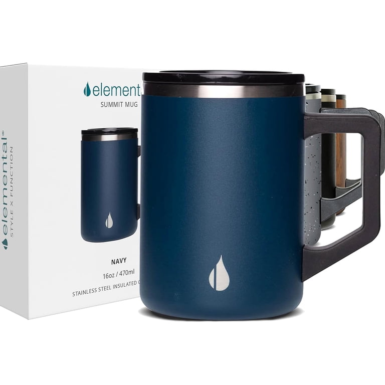 Elemental Summit Insulated Coffee Mug with Lid & Handle
