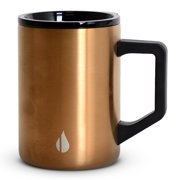 Elemental Summit Insulated Coffee Mug with Lid & Handle, Lightweight Camp Mug, Triple Wall Stainless Steel Vacuum Insulated Mug, Hot and Cold Thermal Coffee Tumbler, 16oz - Copper
