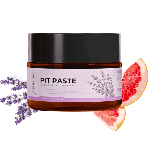 Aluminum-Free Deodorant Cream  Natural Odor Protection with Lavender & Grapefruit, Shea & Cocoa Butter, 2 oz